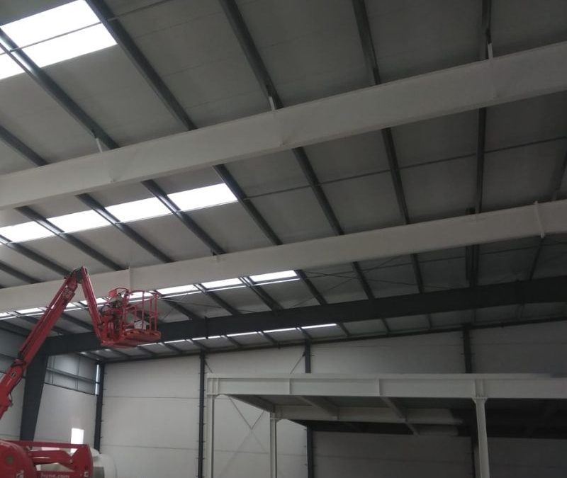 R60 intumescent paint in Mijas warehouse and car parks