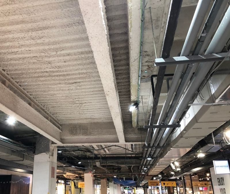 Fireproofing (phase 1) in Malaga shopping centre